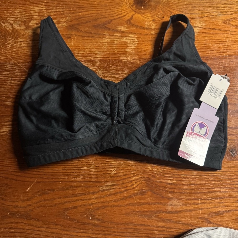 Getter Right Side Zip Nursing Bra Black Size 42DD